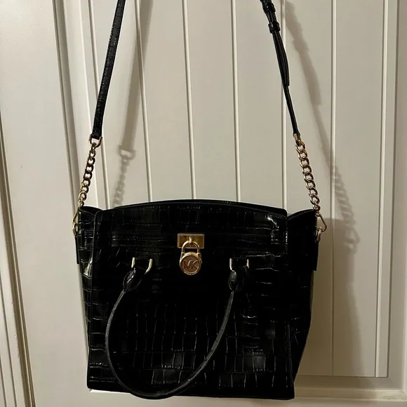 Michael Kors Shoulder Bag with Crocodile Embossed Leather - Picture 2 of 8